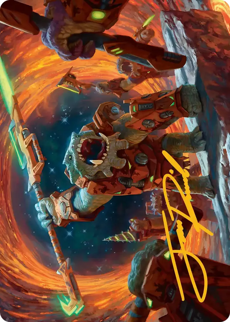 Frontline War-Rager — Edge of Eternities Art Series — Magic: The Gathering