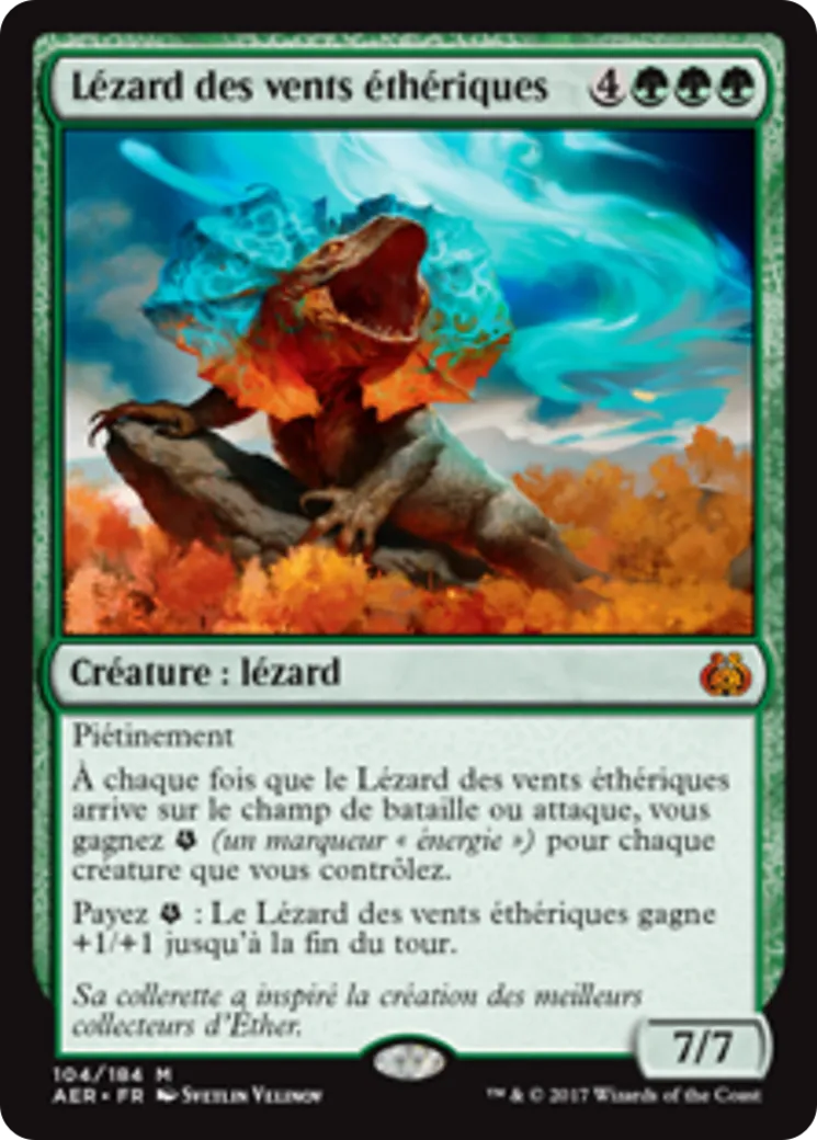 Lézard des vents éthériques — Aether Revolt — Magic: The Gathering