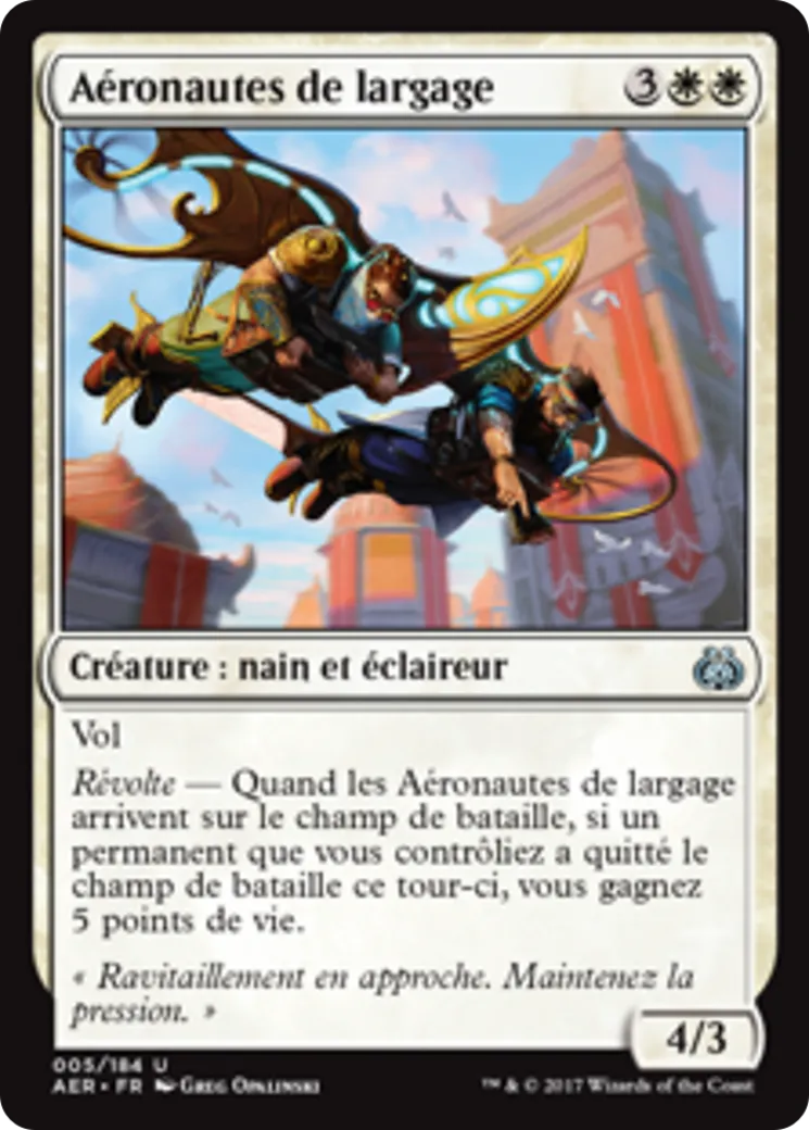 Aéronautes de largage — Aether Revolt — Magic: The Gathering