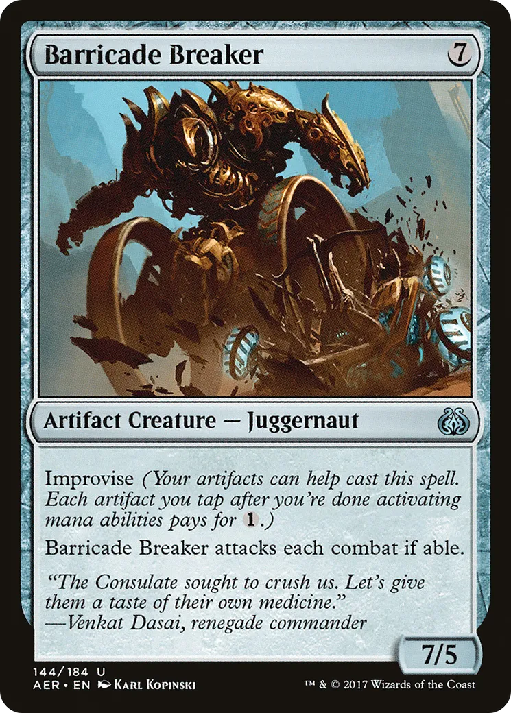 Barricade Breaker — Aether Revolt — Magic: The Gathering