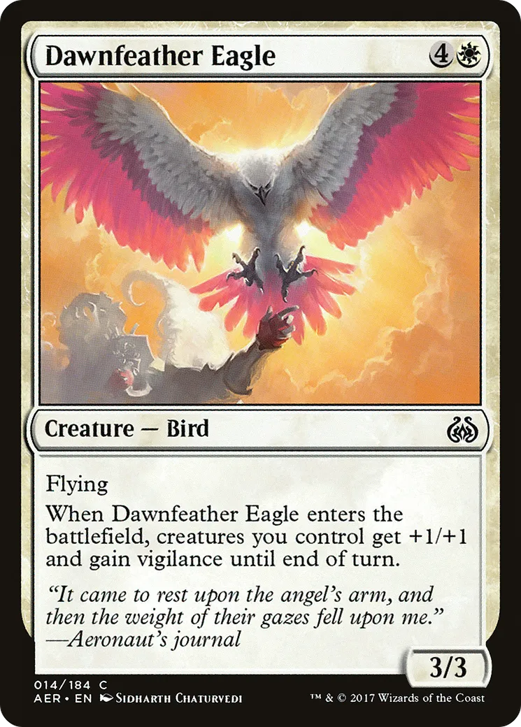 Aigle aux plumes d'aube — Aether Revolt — Magic: The Gathering