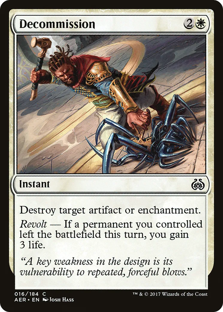 Mise hors service — Aether Revolt — Magic: The Gathering
