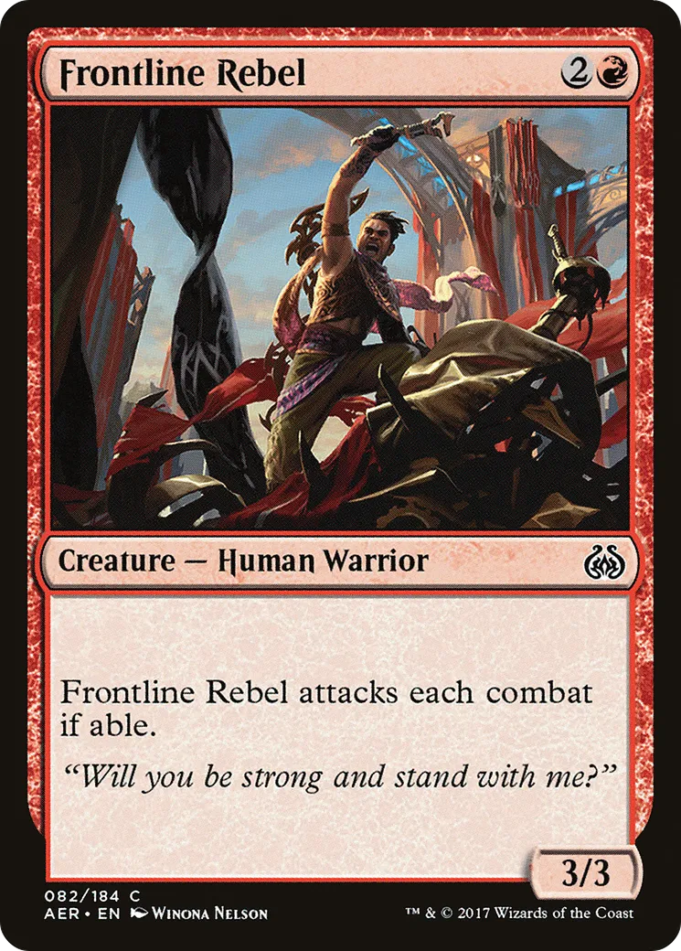 Frontline Rebel — Aether Revolt — Magic: The Gathering