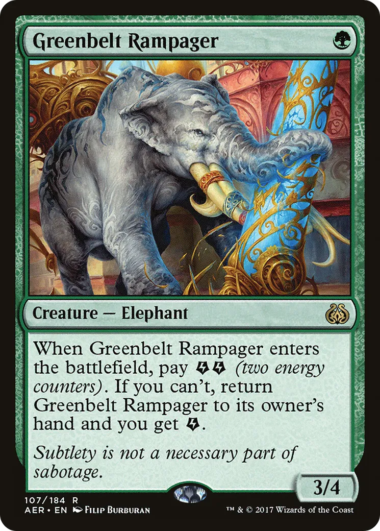 Greenbelt Rampager — Aether Revolt — Magic: The Gathering