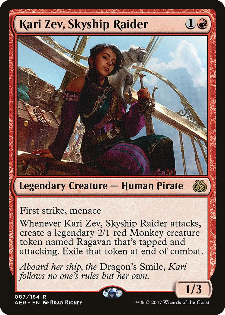 Kari Zev, pillarde de vaisseau volant — Aether Revolt — Magic: The Gathering