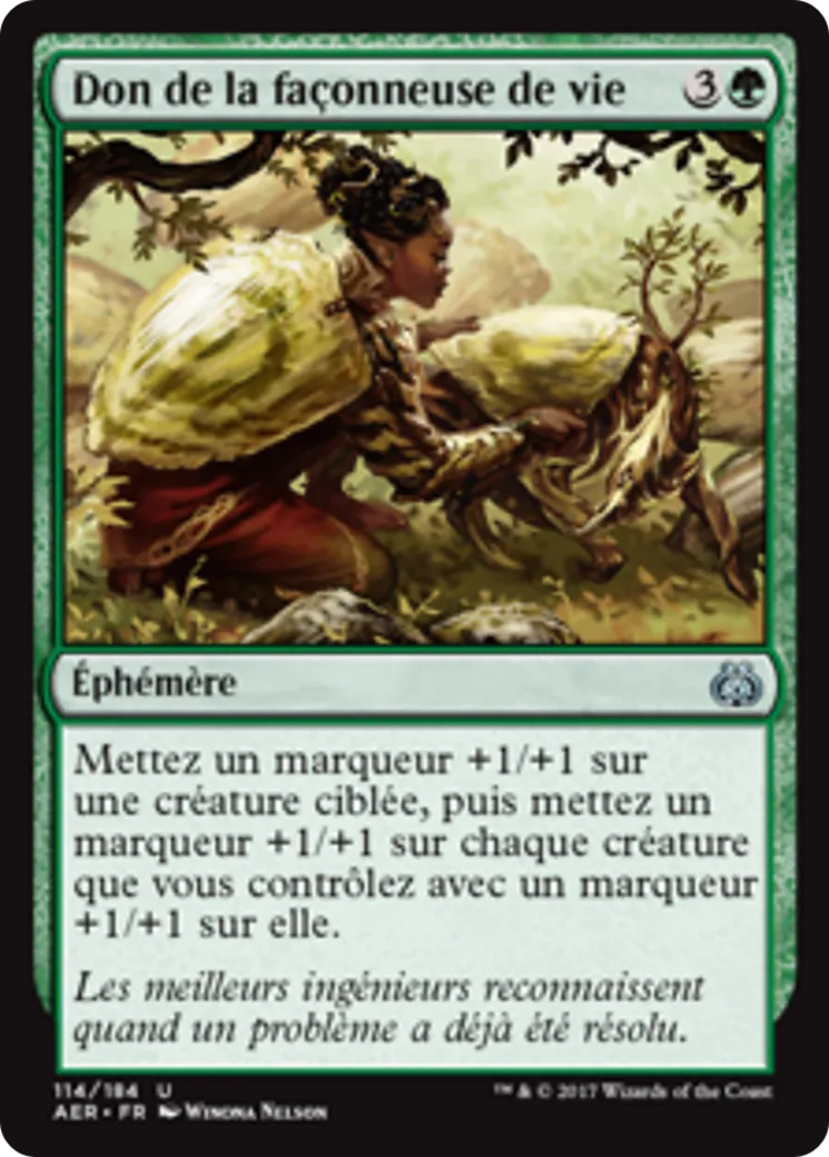 Don de la façonneuse de vie — Aether Revolt — Magic: The Gathering