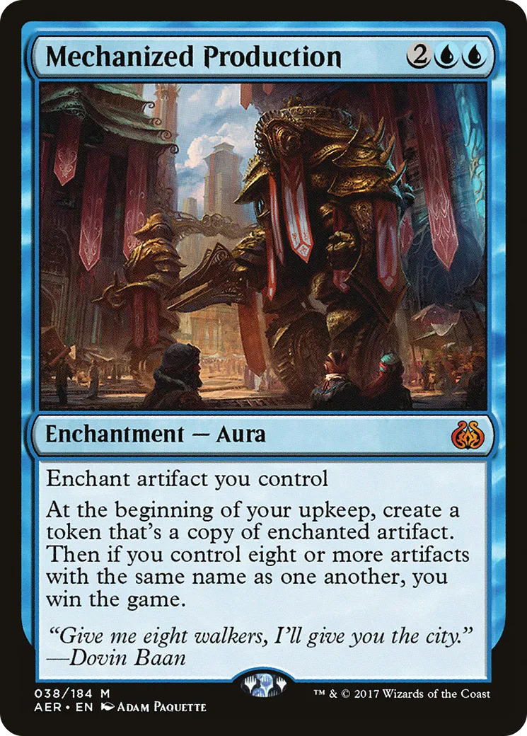 Mechanized Production — Aether Revolt — Magic: The Gathering