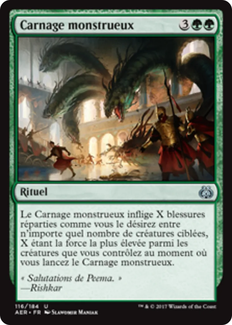 Carnage monstrueux — Aether Revolt — Magic: The Gathering