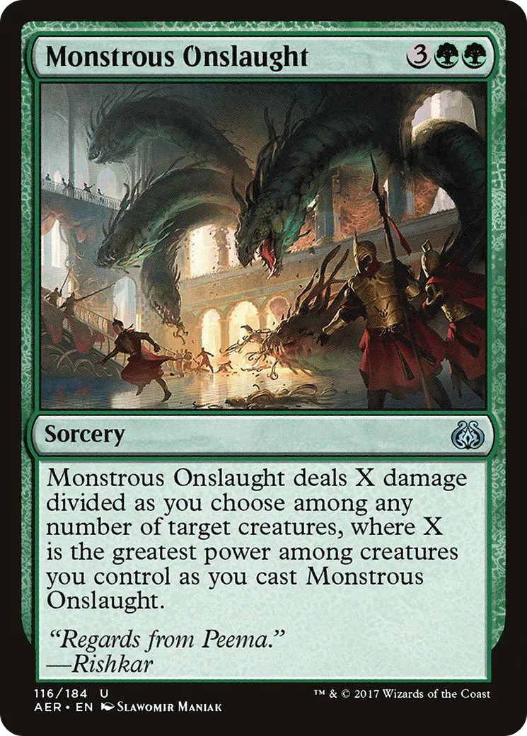 Monstrous Onslaught — Aether Revolt — Magic: The Gathering