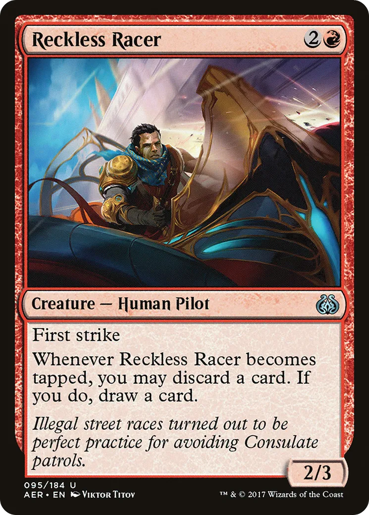 Reckless Racer from Aether Revolt - Magic: The Gathering