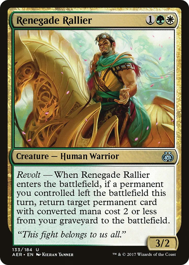Renegade Rallier — Aether Revolt — Magic: The Gathering