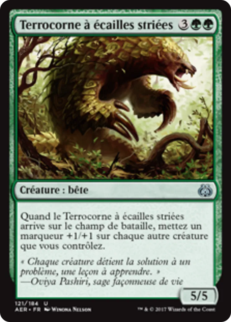 Terrocorne à écailles striées — Aether Revolt — Magic: The Gathering