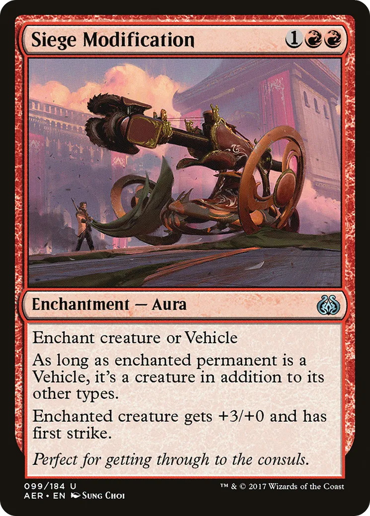 Modification de siège — Aether Revolt — Magic: The Gathering
