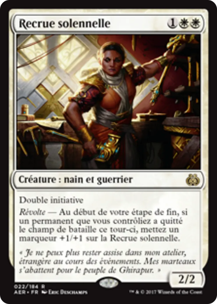 Recrue solennelle — Aether Revolt — Magic: The Gathering