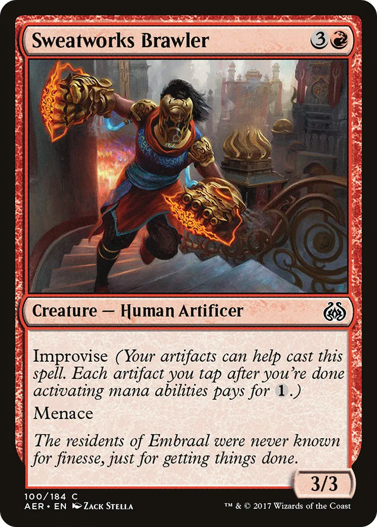 Sweatworks Brawler — Aether Revolt — Magic: The Gathering