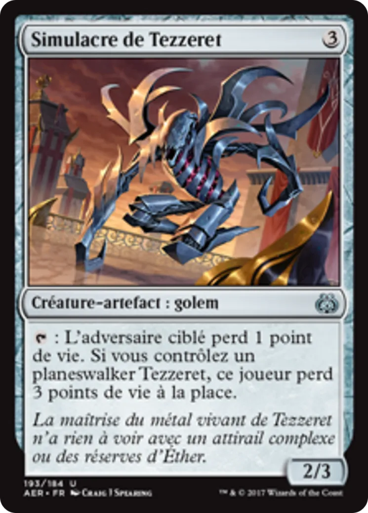 Simulacre de Tezzeret from Aether Revolt - Magic: The Gathering