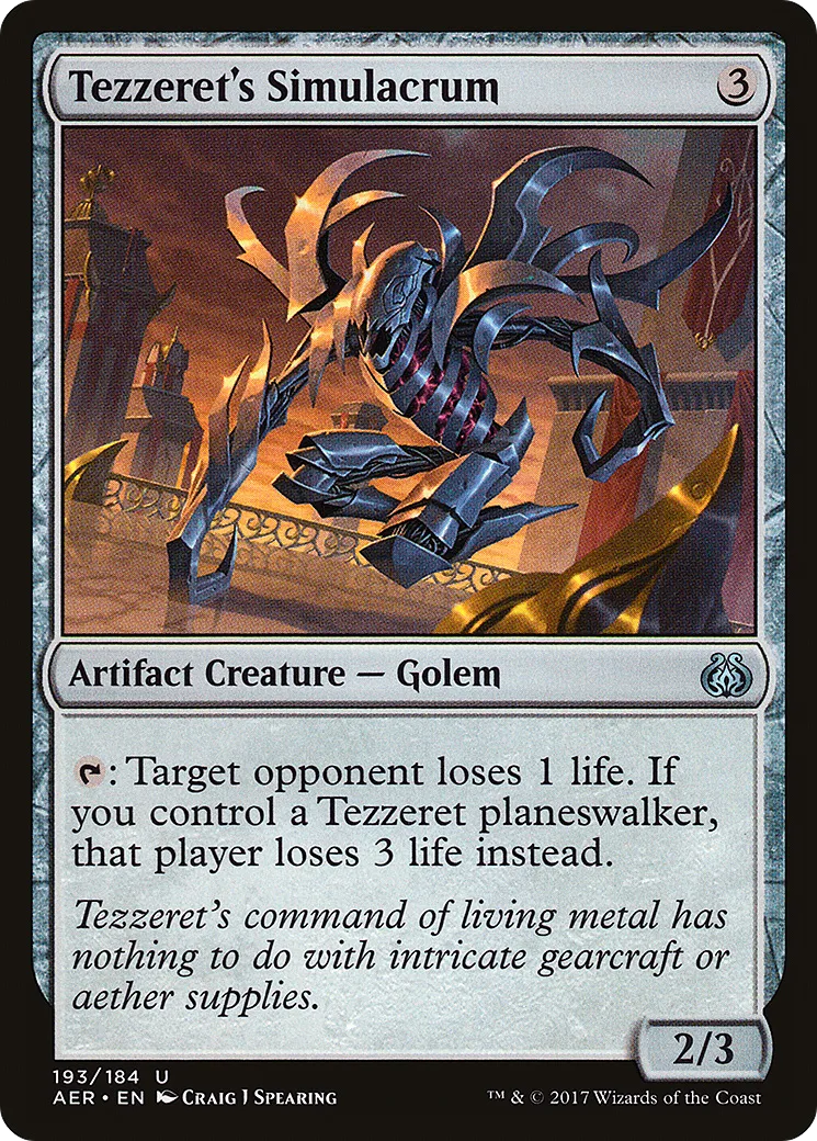 Simulacre de Tezzeret — Aether Revolt — Magic: The Gathering