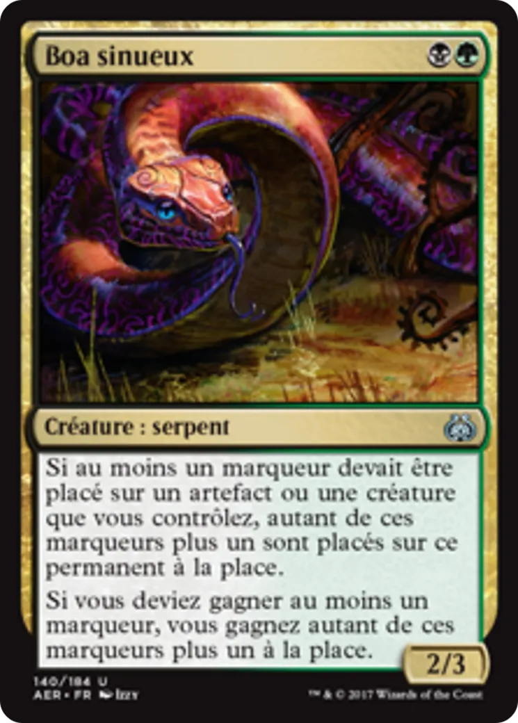 Boa sinueux — Aether Revolt — Magic: The Gathering