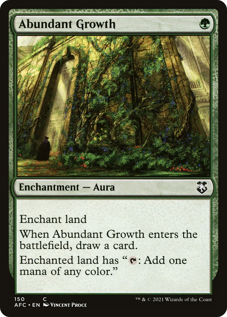 Abundant Growth — Forgotten Realms Commander — Magic: The Gathering