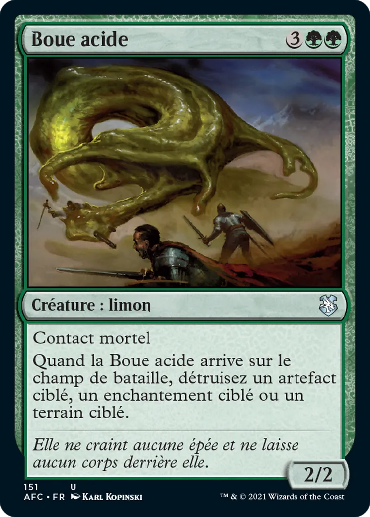 Boue acide — Forgotten Realms Commander — Magic: The Gathering