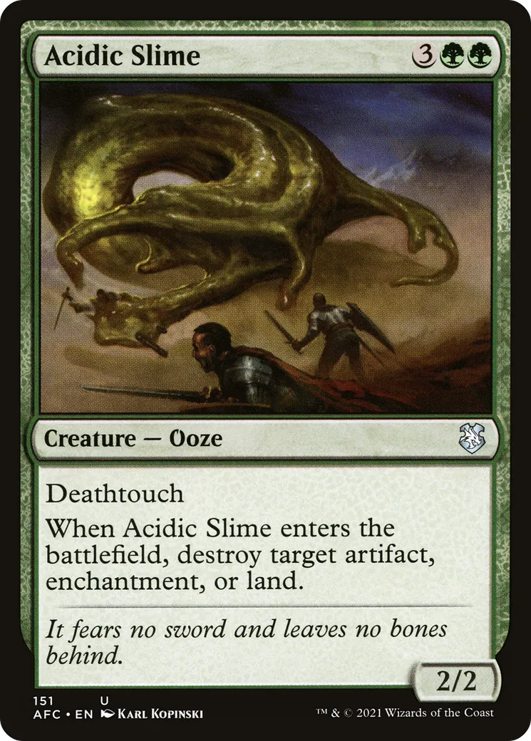 Boue acide — Forgotten Realms Commander — Magic: The Gathering