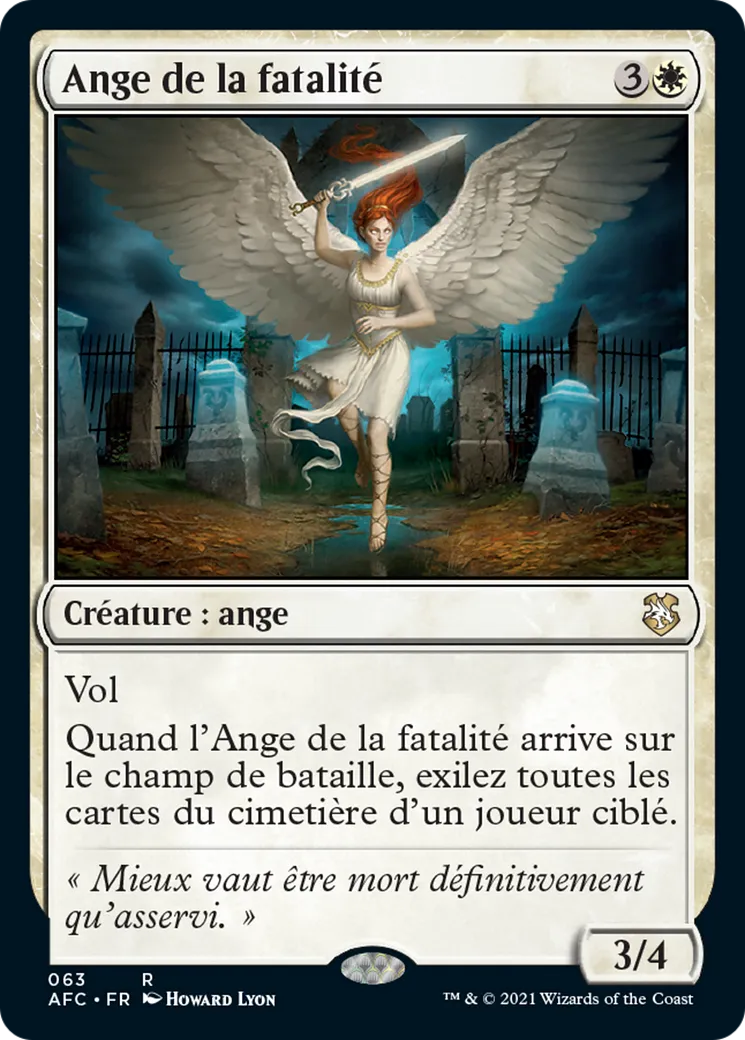 Ange de la fatalité — Forgotten Realms Commander — Magic: The Gathering
