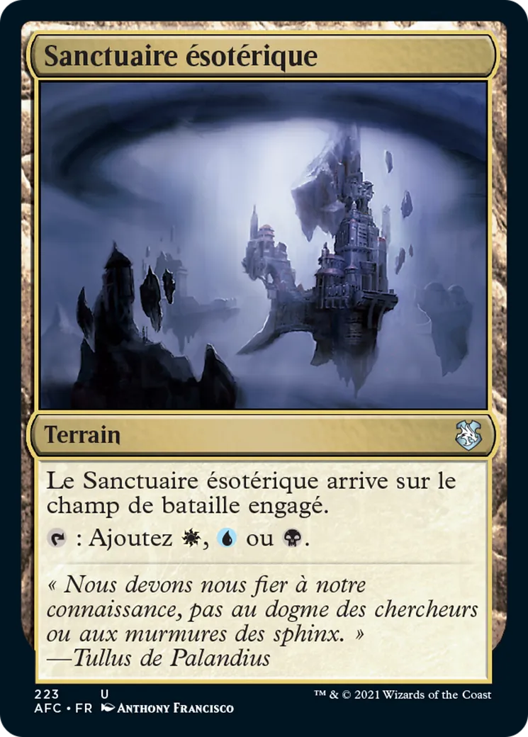 Sanctuaire ésotérique — Forgotten Realms Commander — Magic: The Gathering