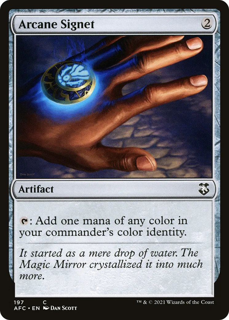 Arcane Signet from Forgotten Realms Commander - Magic: The Gathering