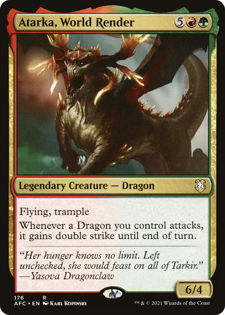 Atarka, World Render — Forgotten Realms Commander — Magic: The Gathering