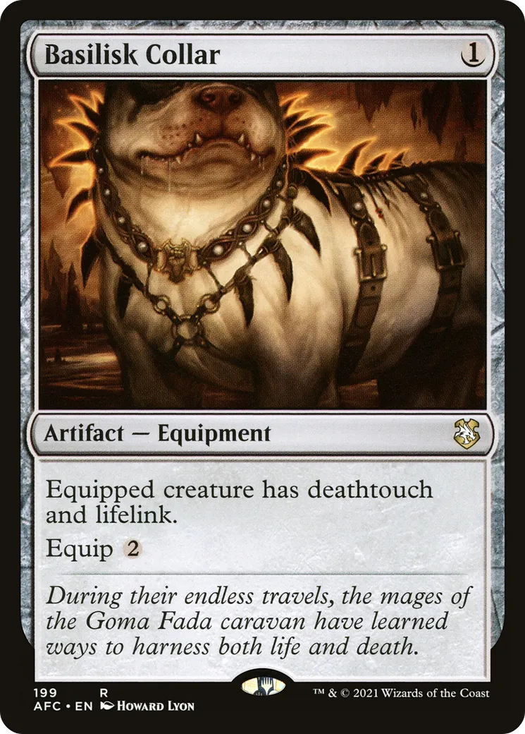 Basilisk Collar — Forgotten Realms Commander — Magic: The Gathering
