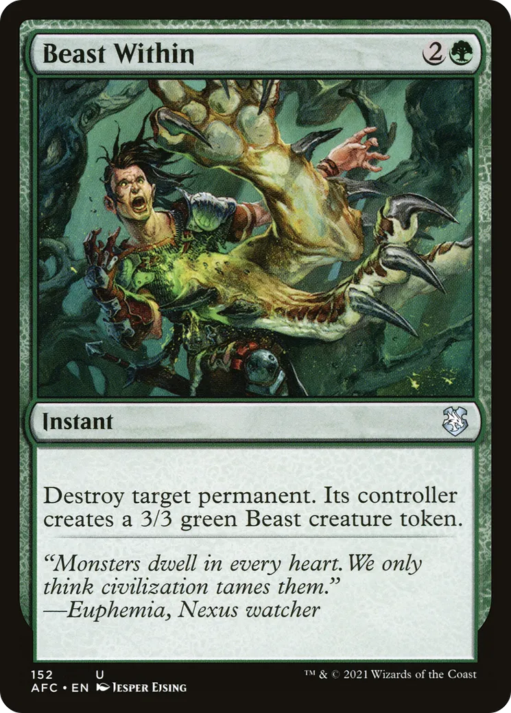 Beast Within — Forgotten Realms Commander — Magic: The Gathering