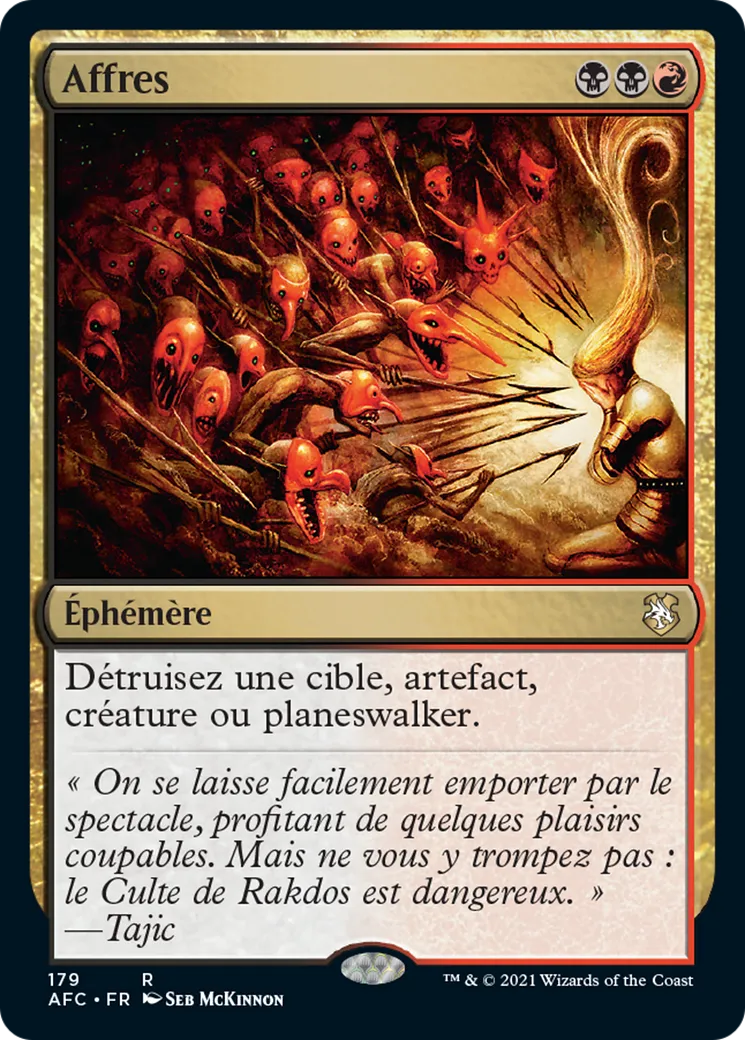 Affres — Forgotten Realms Commander — Magic: The Gathering