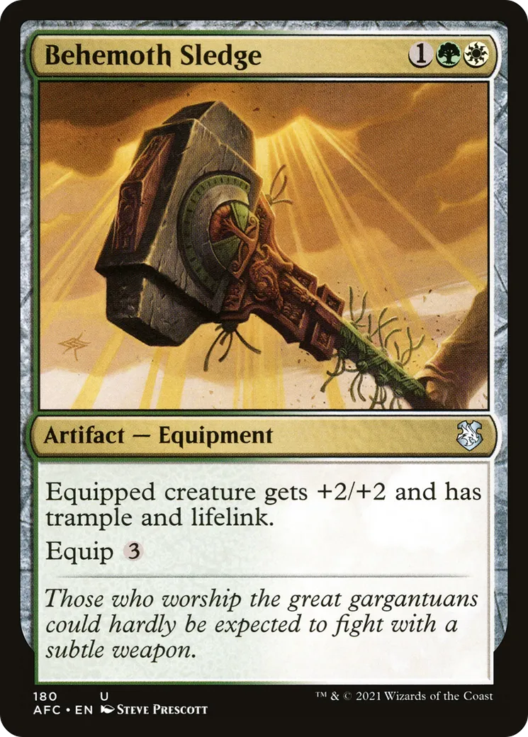 Behemoth Sledge — Forgotten Realms Commander — Magic: The Gathering