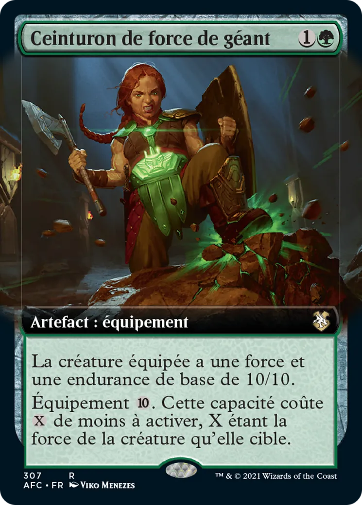 Ceinturon de force de géant — Forgotten Realms Commander — Magic: The Gathering
