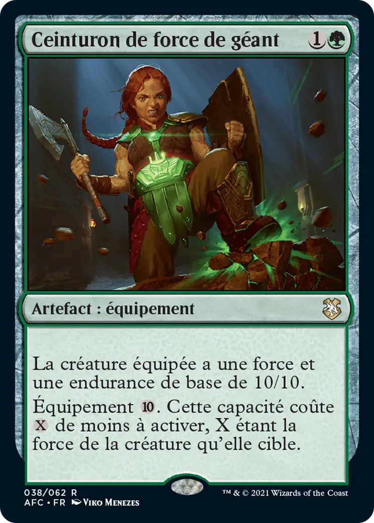 Ceinturon de force de géant — Forgotten Realms Commander — Magic: The Gathering