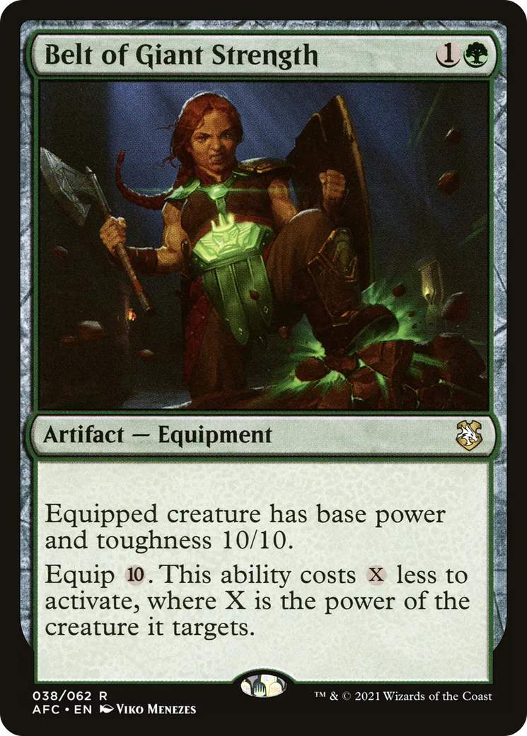 Belt of Giant Strength — Forgotten Realms Commander — Magic: The Gathering
