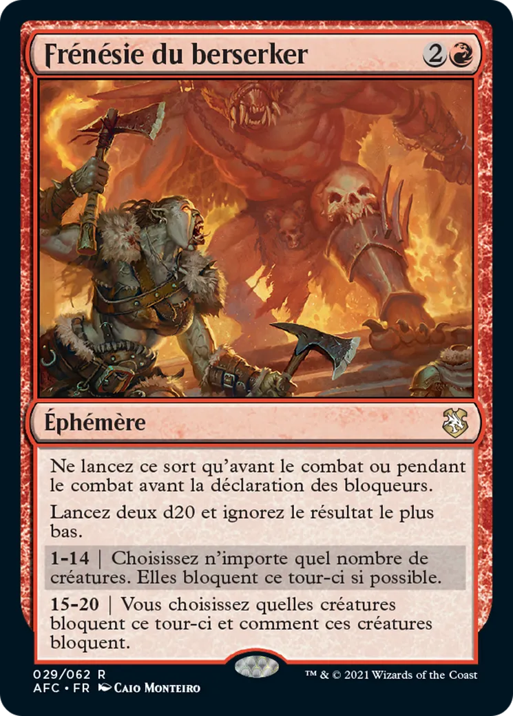 Frénésie du berserker — Forgotten Realms Commander — Magic: The Gathering