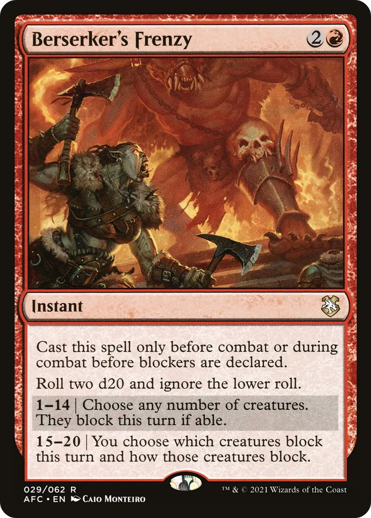 Berserker's Frenzy — Forgotten Realms Commander — Magic: The Gathering