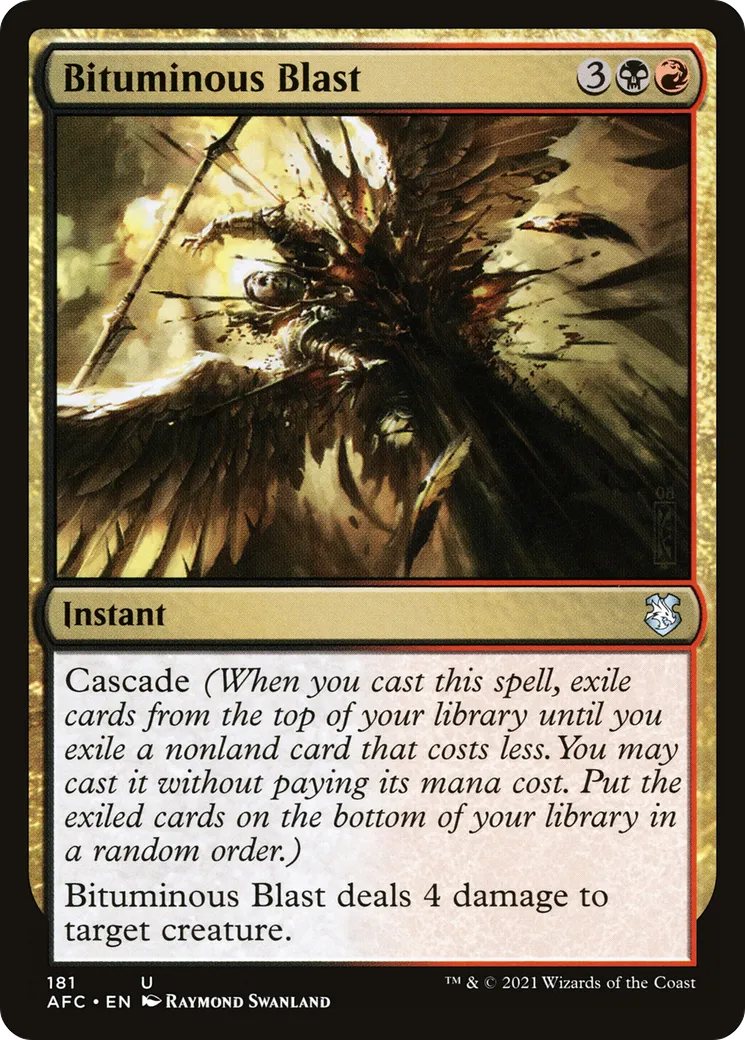 Bituminous Blast — Forgotten Realms Commander — Magic: The Gathering