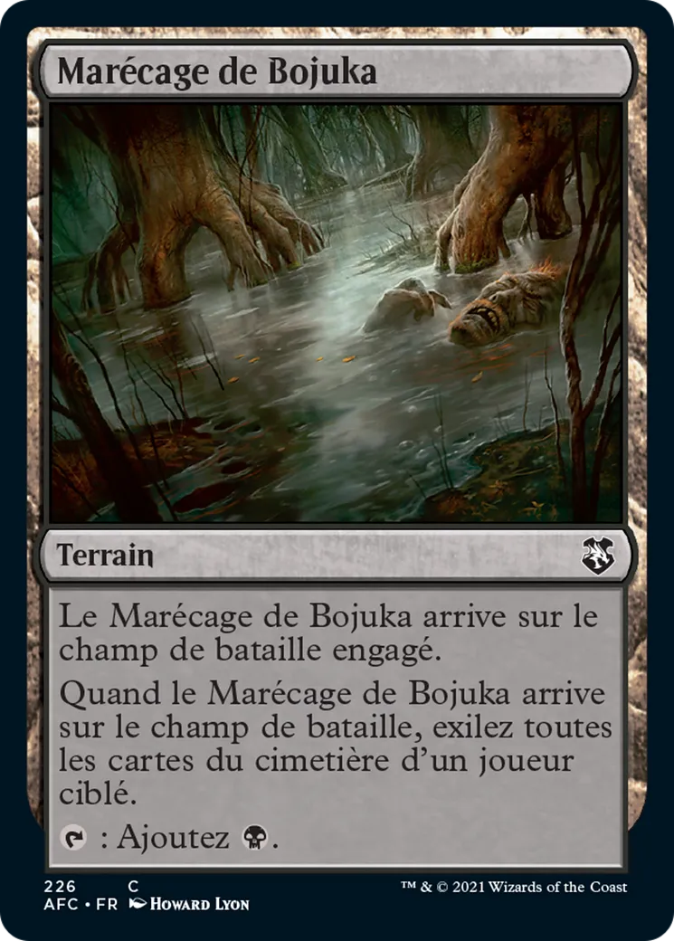 Marécage de Bojuka — Forgotten Realms Commander — Magic: The Gathering