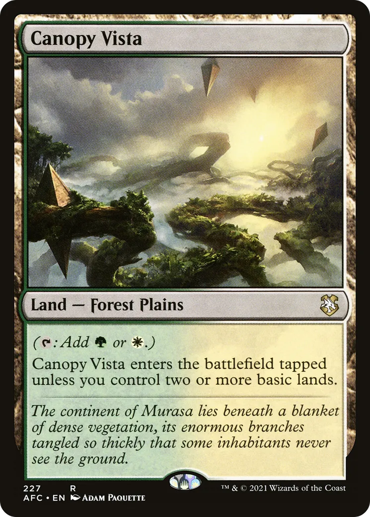 Canopy Vista — Forgotten Realms Commander — Magic: The Gathering