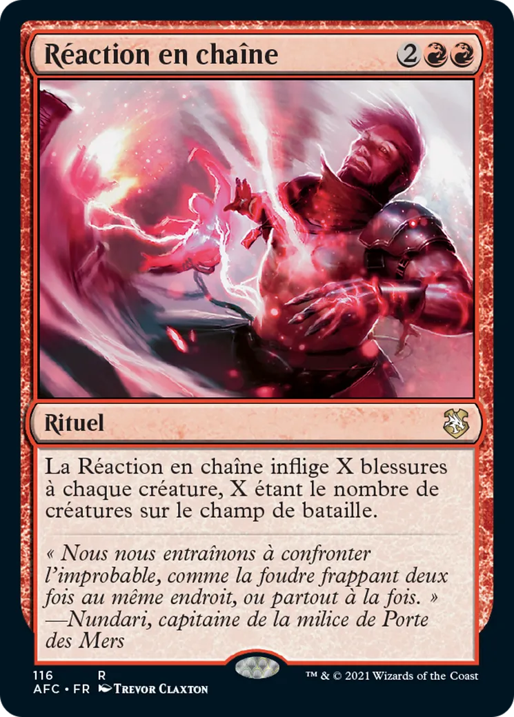 Réaction en chaîne — Forgotten Realms Commander — Magic: The Gathering