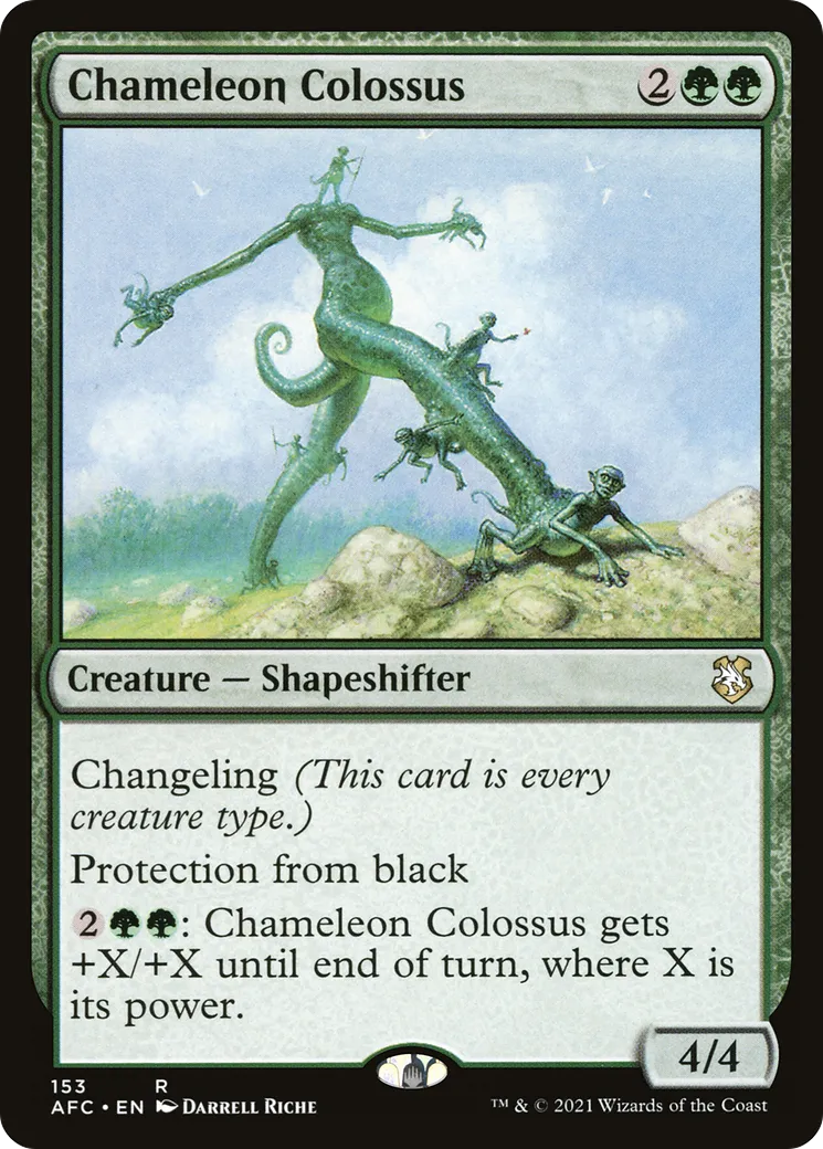 Chameleon Colossus — Forgotten Realms Commander — Magic: The Gathering