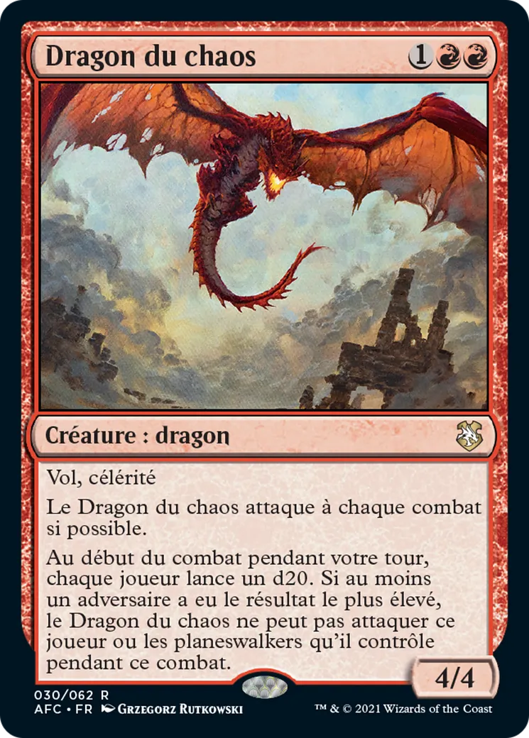 Dragon du chaos — Forgotten Realms Commander — Magic: The Gathering