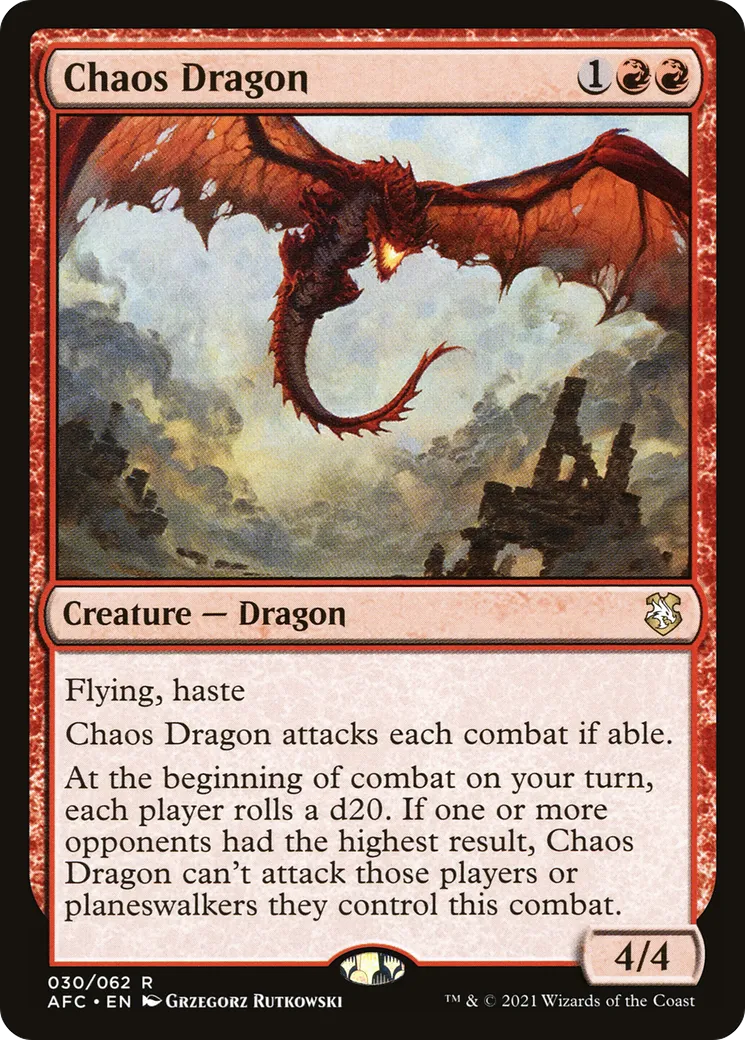 Chaos Dragon — Forgotten Realms Commander — Magic: The Gathering