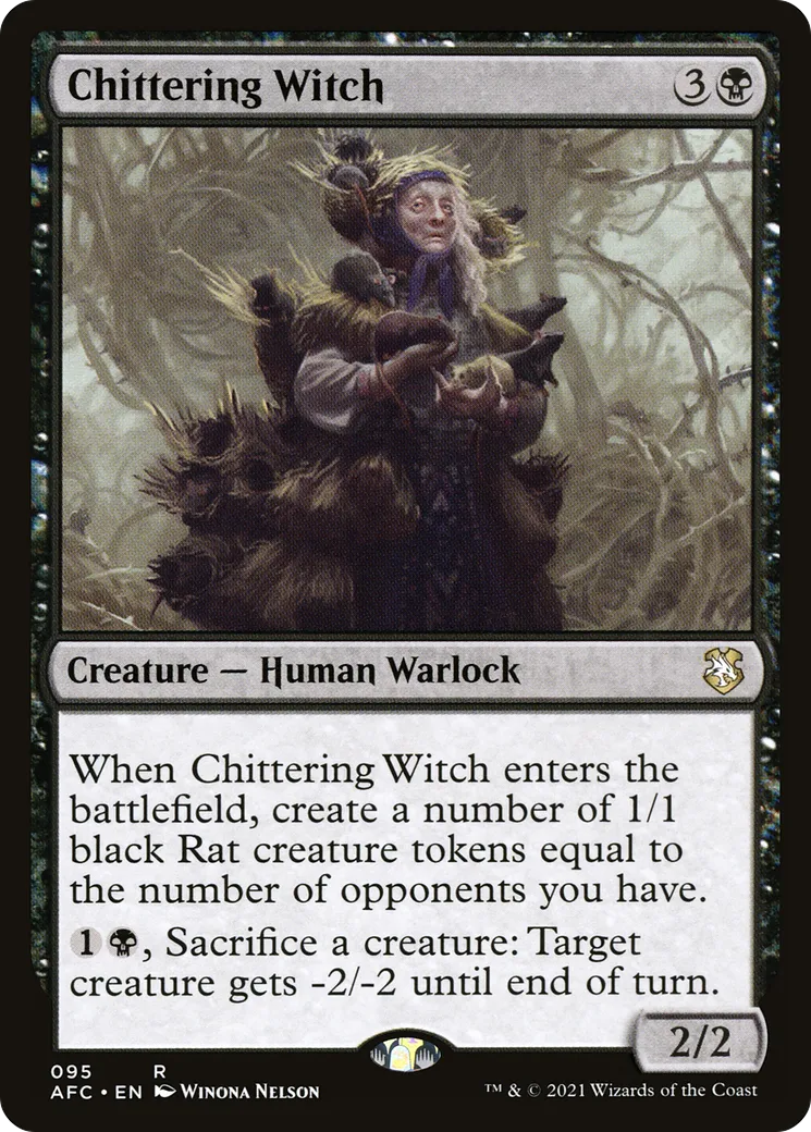 Chittering Witch — Forgotten Realms Commander — Magic: The Gathering