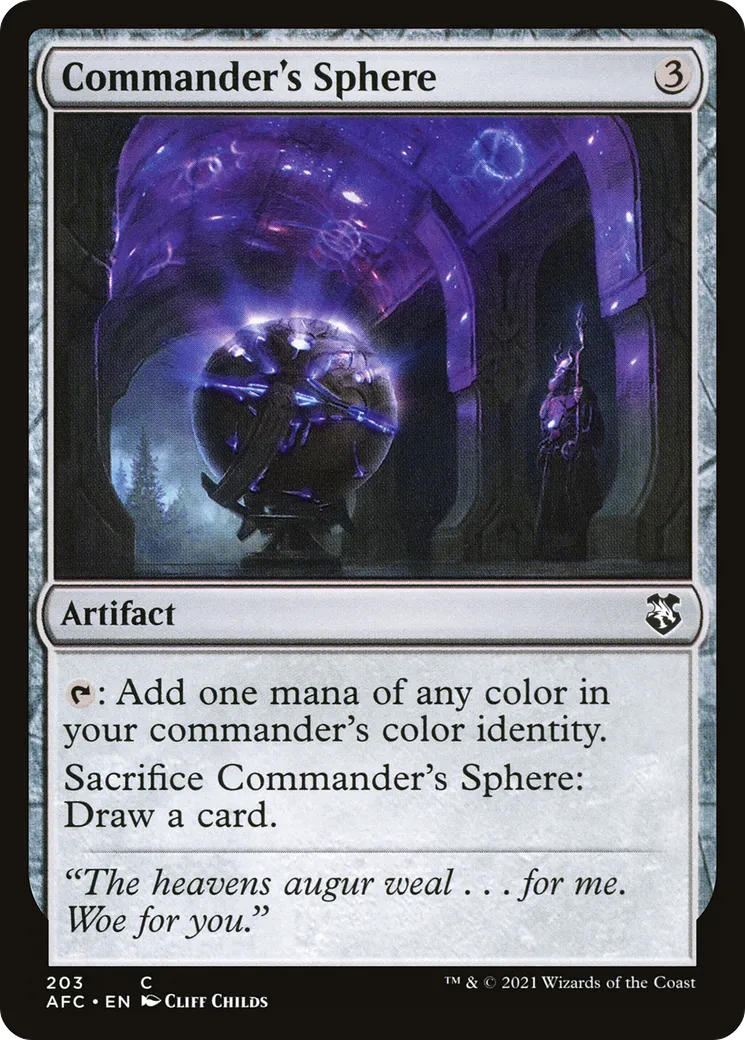 Commander's Sphere — Forgotten Realms Commander — Magic: The Gathering