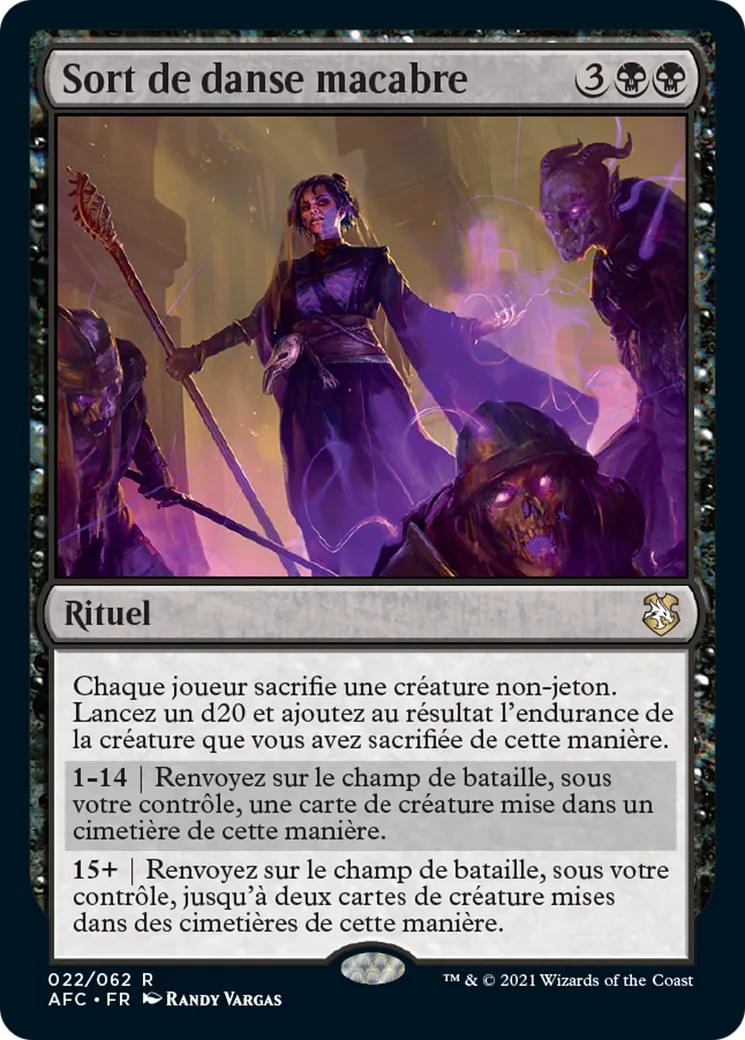 Sort de danse macabre — Forgotten Realms Commander — Magic: The Gathering