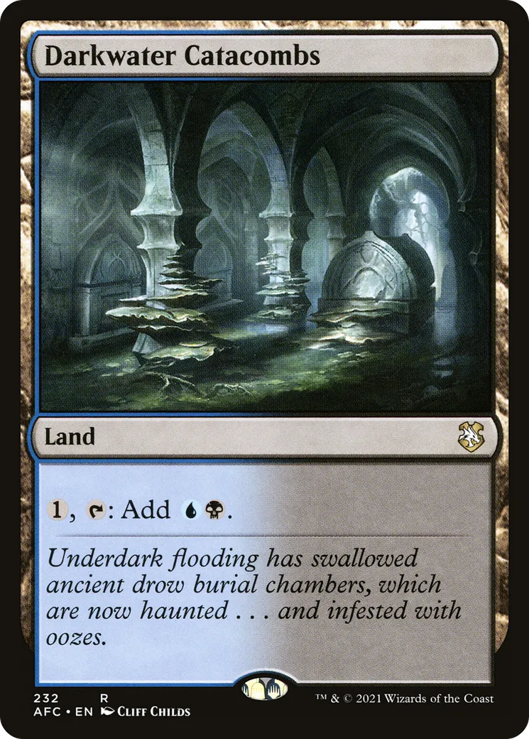 Darkwater Catacombs — Forgotten Realms Commander — Magic: The Gathering