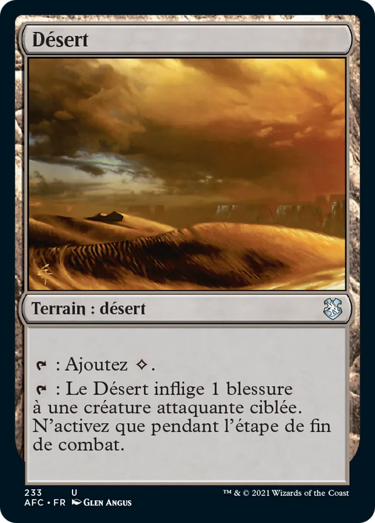 Désert — Forgotten Realms Commander — Magic: The Gathering